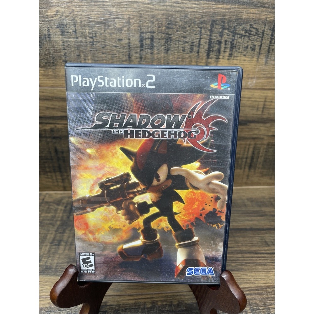 Shadow the Hedgehog Sony PlayStation 2, 2005, Black Label, Manual, Case Only